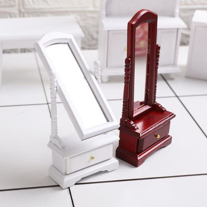 Miniature Furniture Dressing Mirror for DIY Dollhouse Projects in 1:12 scale