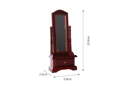 Miniature Furniture Dressing Mirror for DIY Dollhouse Projects in 1:12 scale