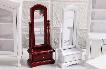 Miniature Furniture Dressing Mirror for DIY Dollhouse Projects in 1:12 scale