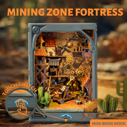 Mining Zone Fortress DIY Book Nook Kit