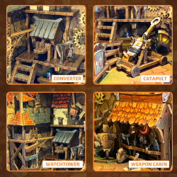 Mining Zone Fortress DIY Book Nook Kit