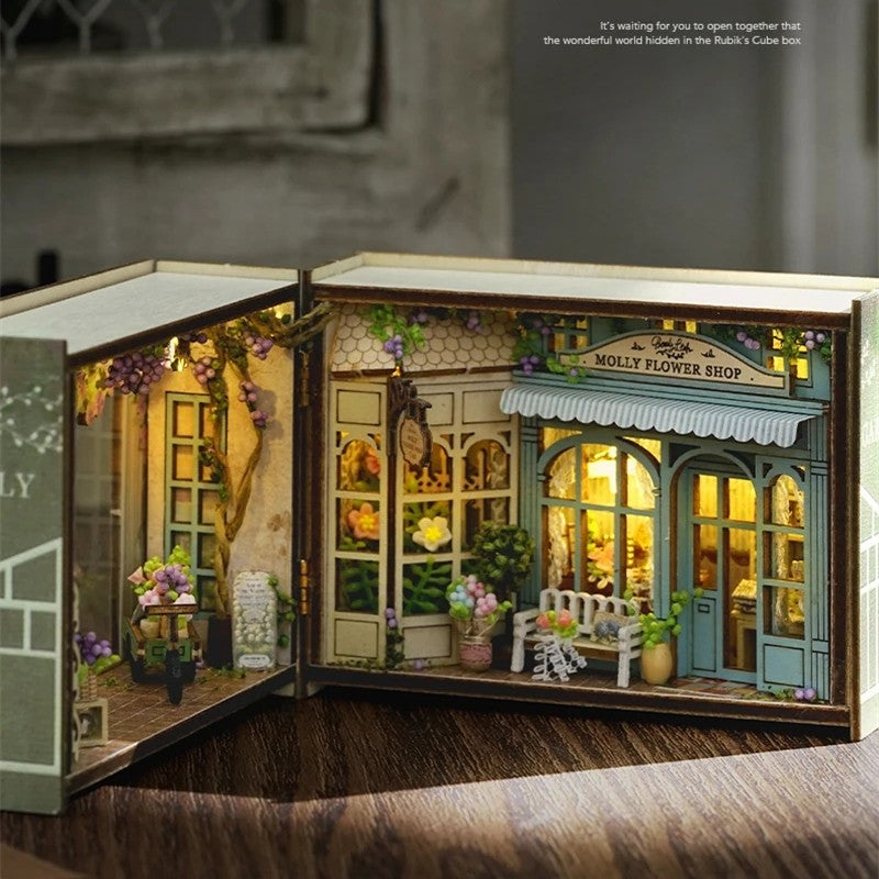 GuDoQi DIY Miniatuur Huis Kit met Muziek, Miniatuur Poppenhuis Kit te GuDoQi DIY Miniatuur Huis Kit met Muziek, Miniatuur Poppenhuis Kit te