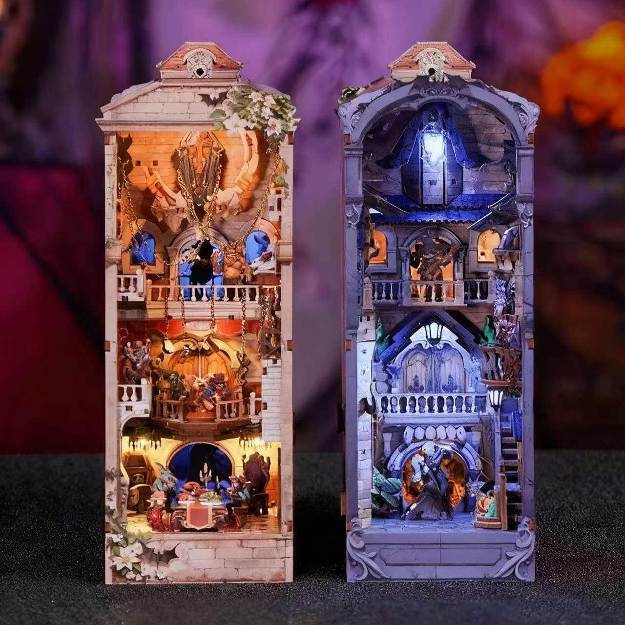 Monster Carnival DIY Book Nook Kit | Double-Sided Spooky Castle