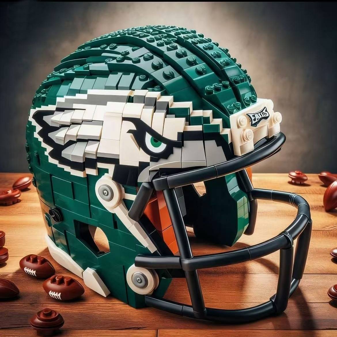 Building Blocks Football Helmet Sets for NFL Fans