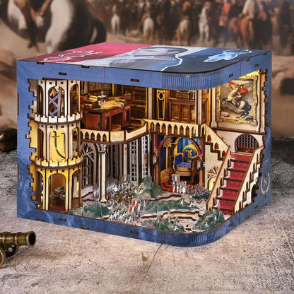 Napoleon DIY Book Nook Kit – 3D Wooden Historical Miniature