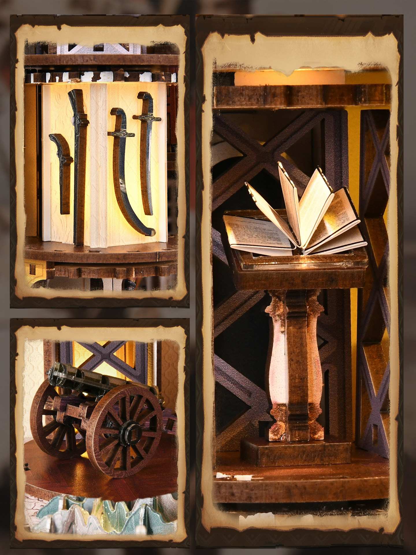 Napoleon DIY Book Nook Kit – 3D Wooden Historical Miniature