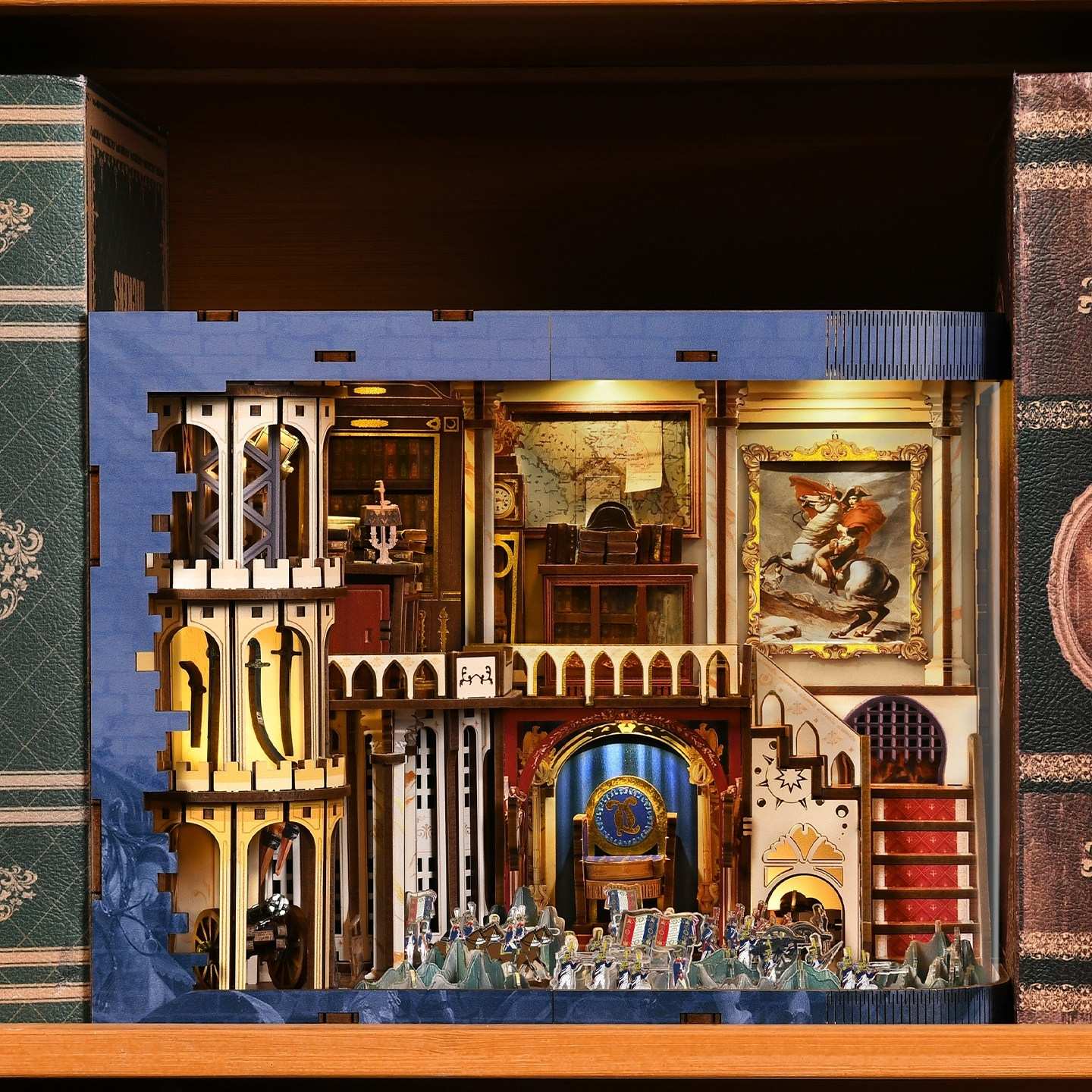 Napoleon DIY Book Nook Kit – 3D Wooden Historical Miniature