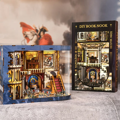 Napoleon DIY Book Nook Kit – 3D Wooden Historical Miniature