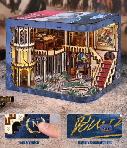 Napoleon DIY Book Nook Kit – 3D Wooden Historical Miniature