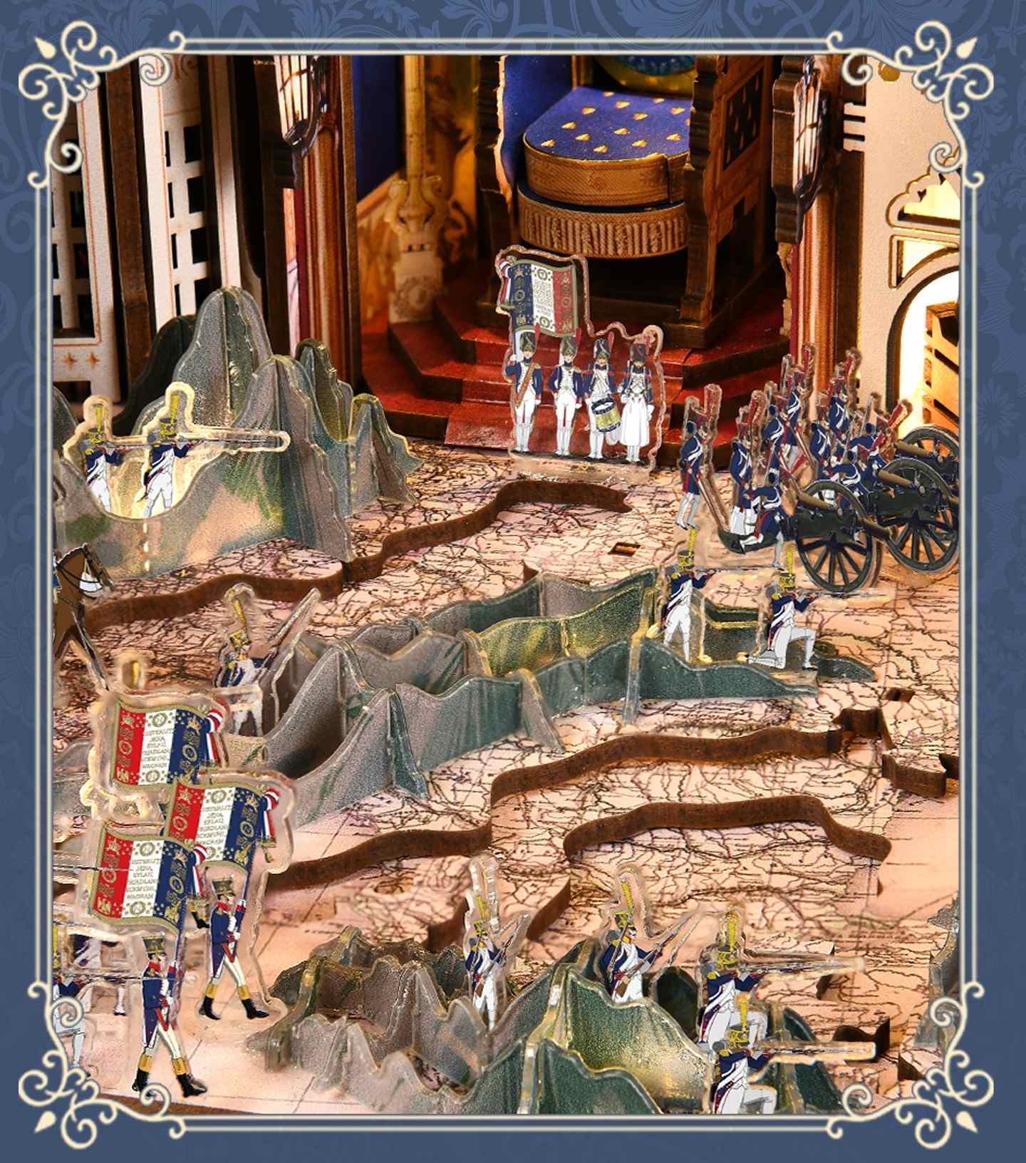 Napoleon DIY Book Nook Kit – 3D Wooden Historical Miniature