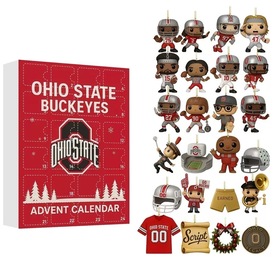 Ohio State Buckeyes Advent Calendar | 2D Acrylic Mini Figures Surprise Box