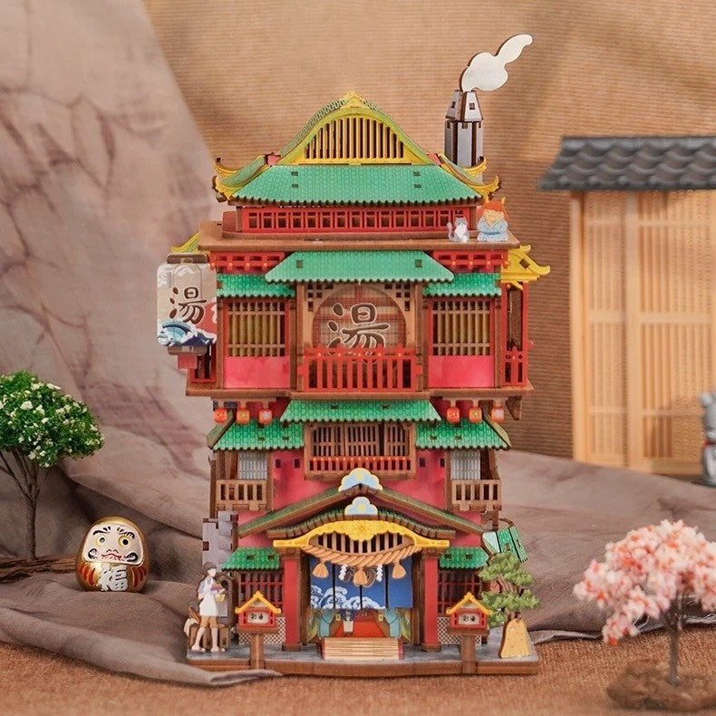 Japanese Bathhouse Onsen Saga DIY Miniature House Kit