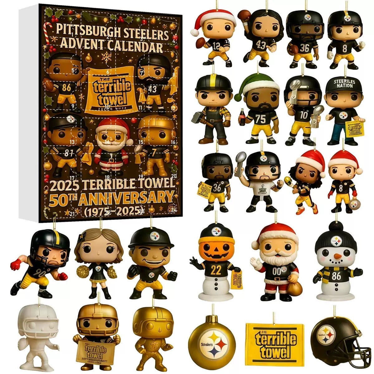 Pittsburgh Steelers Advent Calendar | Terrible Towel 50th Anniversary Edition