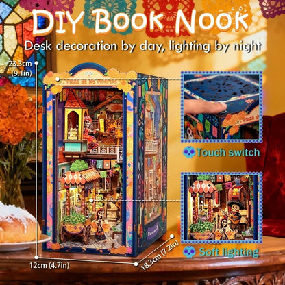 Plaza de los Muertos DIY Book Nook Kit – Day of the Dead Miniature Street