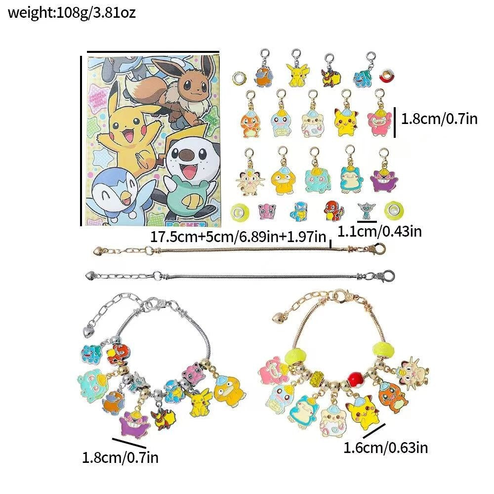 Pokémon-Inspired DIY Bracelet Advent Calendar | 24 Charm Jewelry Making Kit