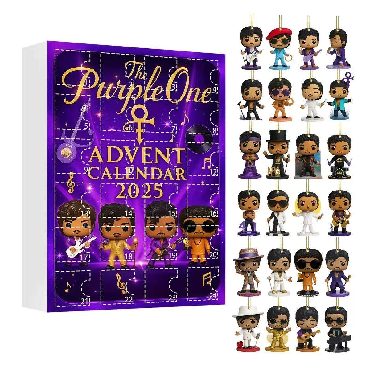 Prince “The Purple One” Advent Calendar with 24 Mini Collectible Figures