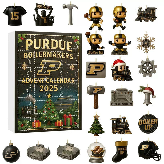 Purdue Boilermakers Advent Calendar with 24 acrylic surprise mini figure collectibles inside