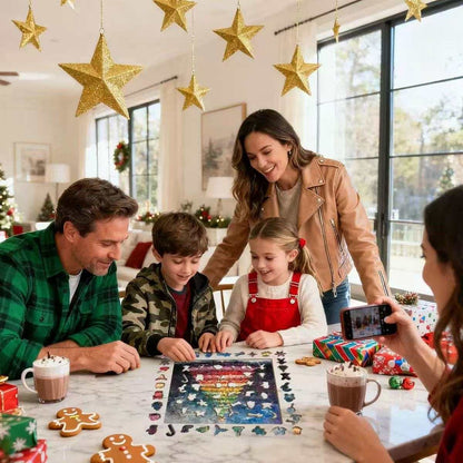 Rainbow Christmas Tree Wooden Jigsaw Puzzles