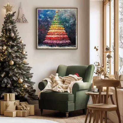 Rainbow Christmas Tree Wooden Jigsaw Puzzles