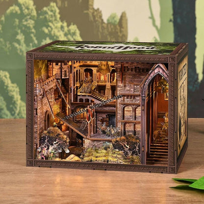 Robin Hood DIY Book Nook Kit – Medieval Castle Miniature Scene