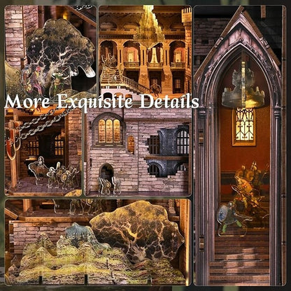 Robin Hood DIY Book Nook Kit – Medieval Castle Miniature Scene