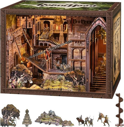 Robin Hood DIY Book Nook Kit – Medieval Castle Miniature Scene