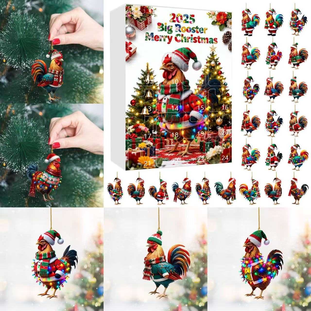 Rooster Christmas Advent Calendar