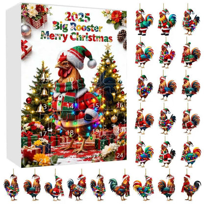 Rooster Christmas Advent Calendar