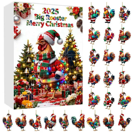 Rooster Christmas Advent Calendar