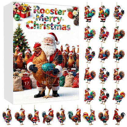 Rooster Christmas Advent Calendar