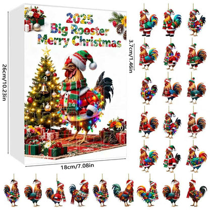 Rooster Christmas Advent Calendar