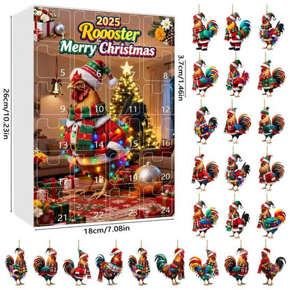 Rooster Christmas Advent Calendar