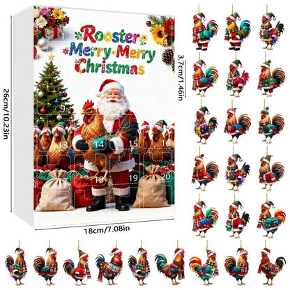 Rooster Christmas Advent Calendar