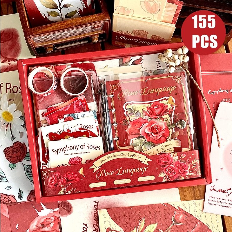 Rose Language DIY Journaling & Scrapbook Kit