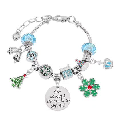 Santa Claus DIY Bracelet Advent Calendar - Christmas Jewelry Making Kit