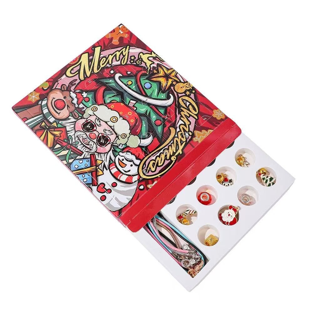 Santa Claus DIY Bracelet Advent Calendar - Christmas Jewelry Making Kit