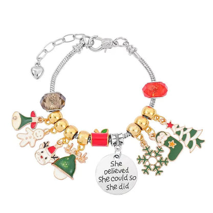 Santa Claus DIY Bracelet Advent Calendar - Christmas Jewelry Making Kit