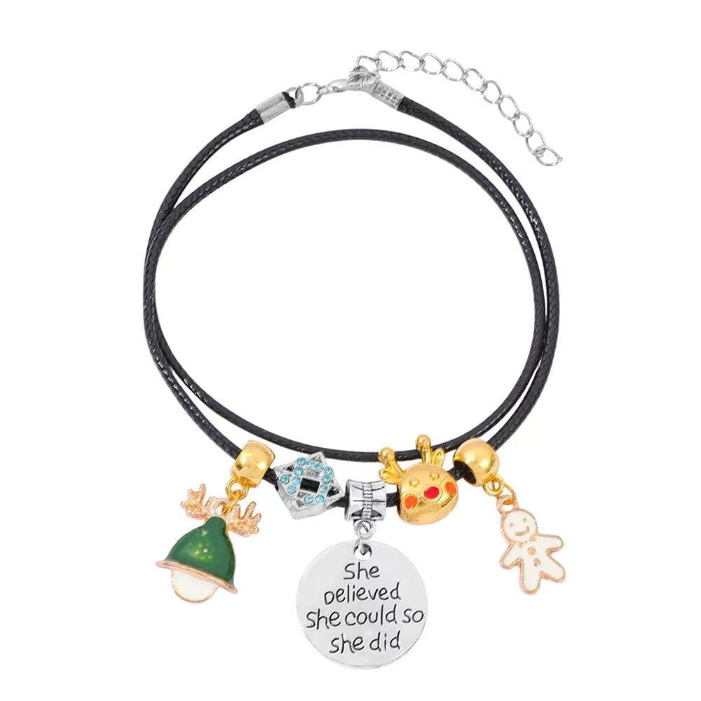 Santa Claus DIY Bracelet Advent Calendar - Christmas Jewelry Making Kit