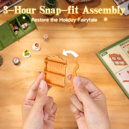Santa's Toy Shop: Wall-Mounted 3D Wooden Puzzle Frame