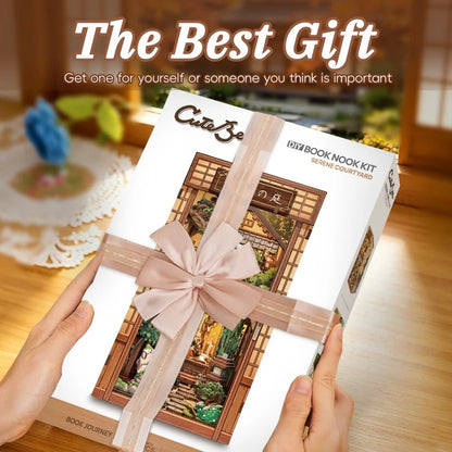 Serene Courtyard DIY Book Nook Kit