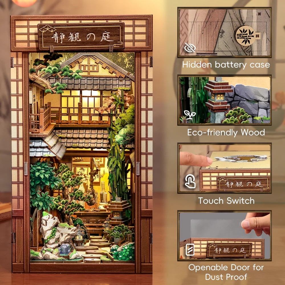Serene Courtyard DIY Book Nook Kit