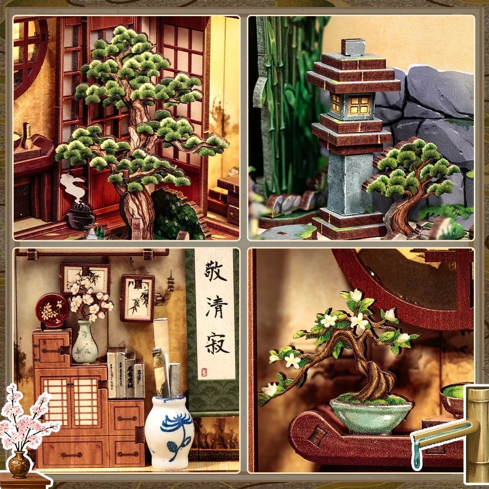 Serene Courtyard DIY Book Nook Kit