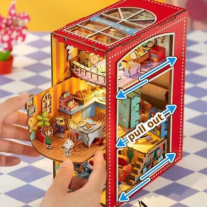 3D puzzle toy of Snoopy theme with various rooms and furniture pieces