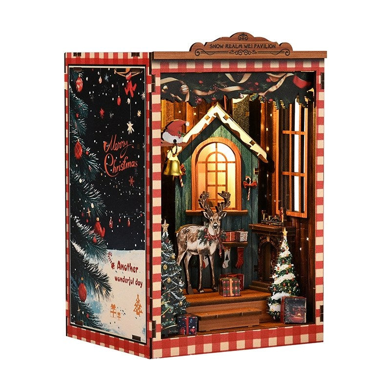 Santa’s Christmas Cottage DIY Book Nook Kit