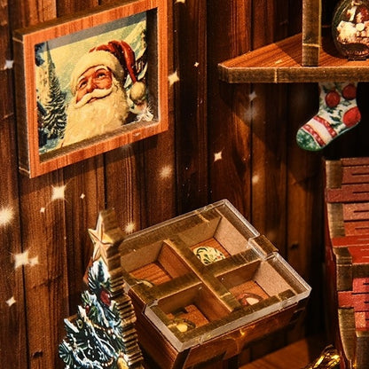 Santa’s Christmas Cottage DIY Book Nook Kit