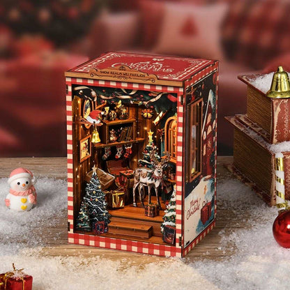 Santa’s Christmas Cottage DIY Book Nook Kit