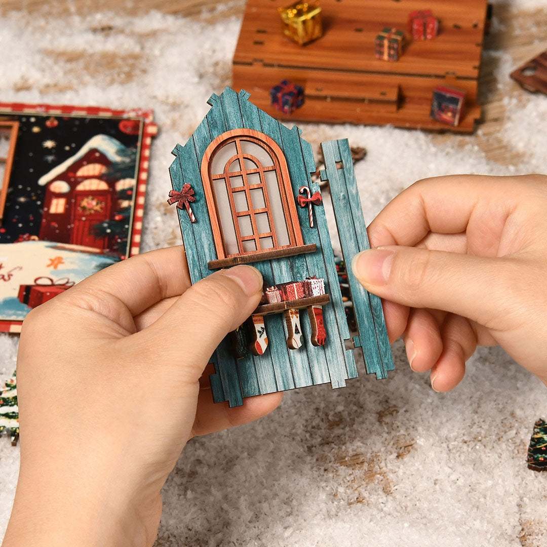 Santa’s Christmas Cottage DIY Book Nook Kit