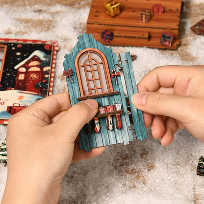 Santa’s Christmas Cottage DIY Book Nook Kit