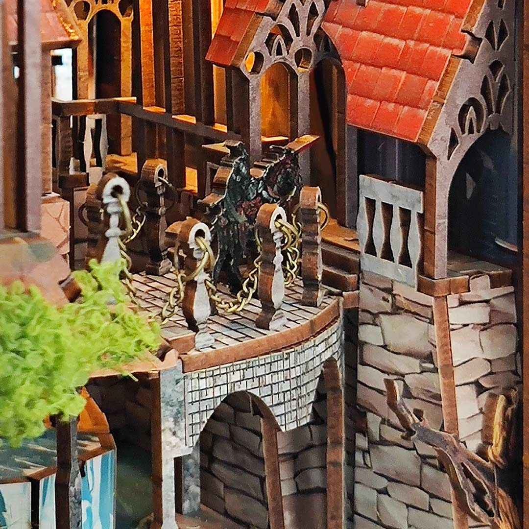 close-up of
Spirit Valley of the Magic Ring DIY Book Nook Kit