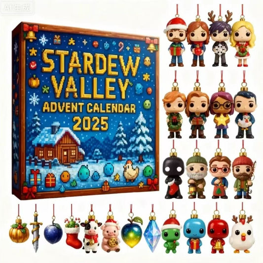 Stardew Valley Advent Calendar 2025 with character figurines